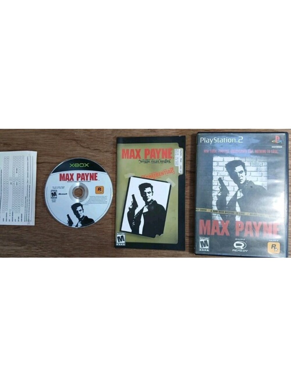 XBOX - MAX PAYNE - 2001 - CIB - Complete - Vintage - Mint Condition Disc